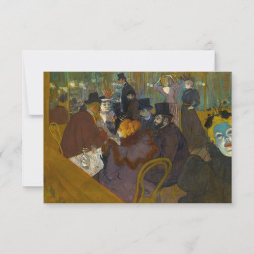 Toulouse_Lautrec _ At the Rouge Thank You Card