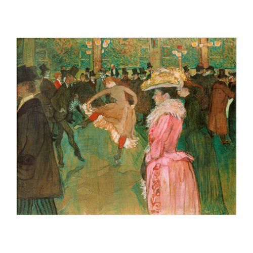 Toulouse_Lautrec _ At the Rouge The Dance Acrylic Print