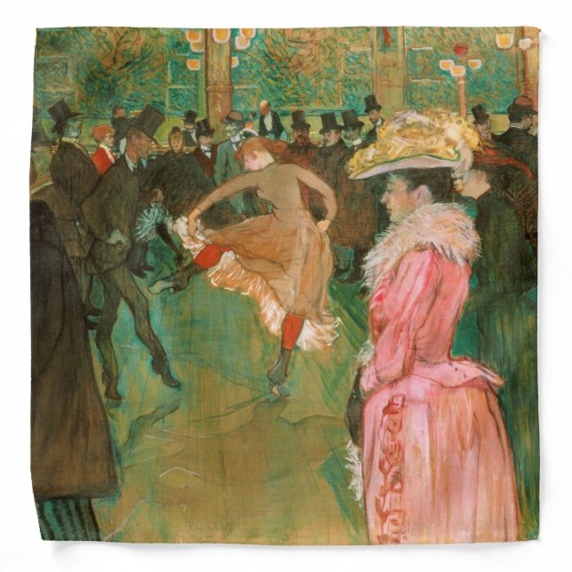 Toulouse-Lautrec - At the Rouge, The Dance Bandana (Front)