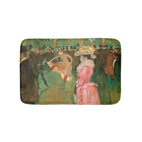 Toulouse_Lautrec _ At the Rouge The Dance Bath Mat