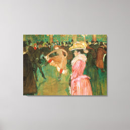 Toulouse-Lautrec - At the Rouge, The Dance Canvas Print