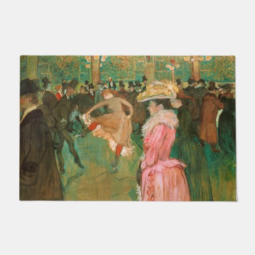 Toulouse_Lautrec _ At the Rouge The Dance Doormat