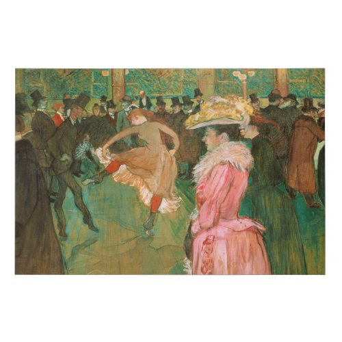 Toulouse_Lautrec _ At the Rouge The Dance Faux Canvas Print