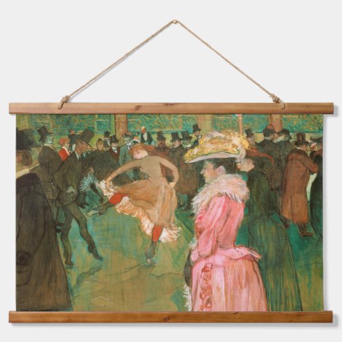 Toulouse_Lautrec _ At the Rouge The Dance Hanging Tapestry