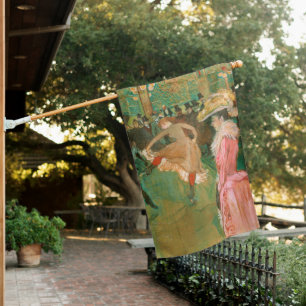 Toulouse-Lautrec - At the Rouge, The Dance House Flag