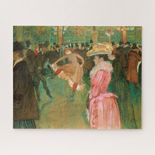 Toulouse_Lautrec _ At the Rouge The Dance Jigsaw Puzzle