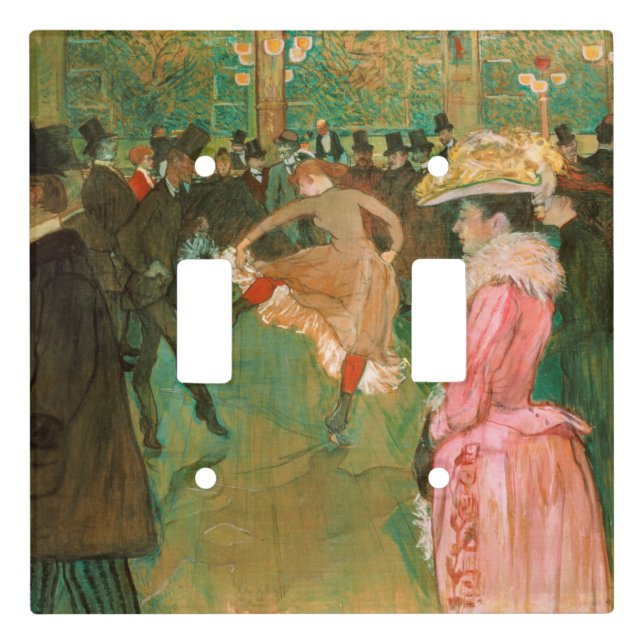 Toulouse-Lautrec - At the Rouge, The Dance Light Switch Cover (Front)
