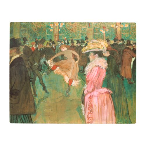 Toulouse_Lautrec _ At the Rouge The Dance Metal Print