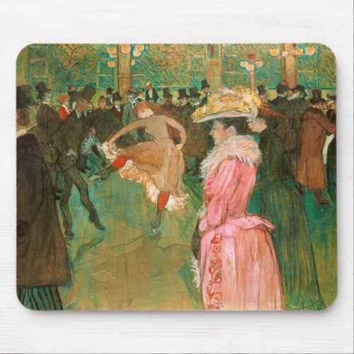 Toulouse_Lautrec _ At the Rouge The Dance Mouse Pad