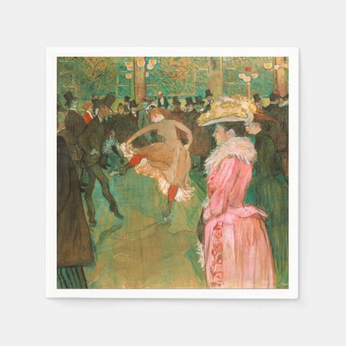 Toulouse_Lautrec _ At the Rouge The Dance Napkins
