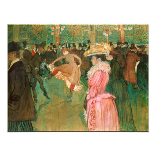 Toulouse_Lautrec _ At the Rouge The Dance Photo Print