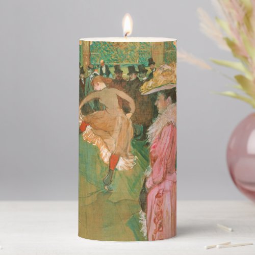 Toulouse_Lautrec _ At the Rouge The Dance Pillar Candle