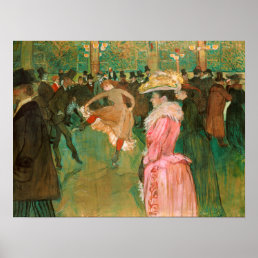 Toulouse-Lautrec - At the Rouge, The Dance Poster