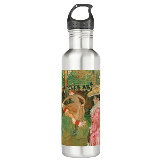 Toulouse-Lautrec - At the Rouge, The Dance Stainless Steel Water Bottle (Front)
