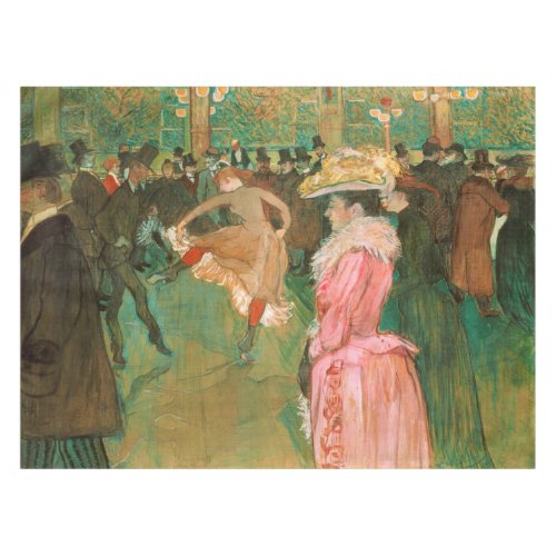 Toulouse_Lautrec _ At the Rouge The Dance Tablecloth