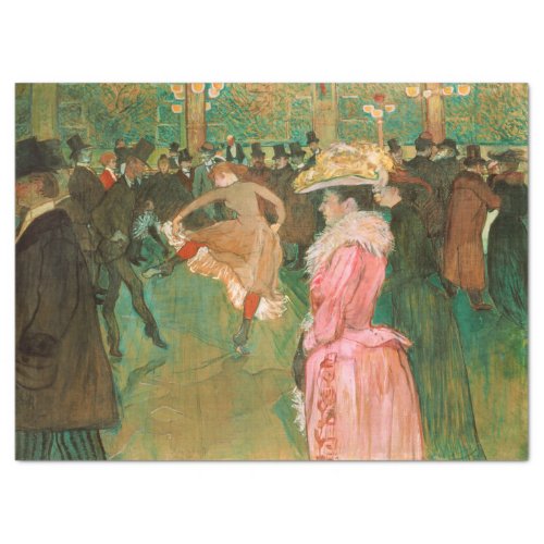 Toulouse_Lautrec _ At the Rouge The Dance Tissue Paper