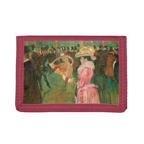 Toulouse_Lautrec _ At the Rouge The Dance Trifold Wallet