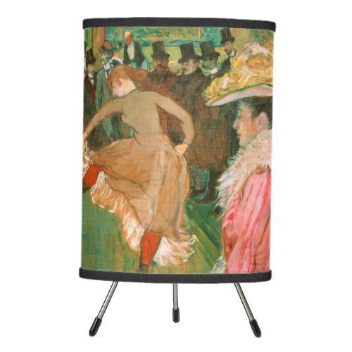 Toulouse_Lautrec _ At the Rouge The Dance Tripod Lamp