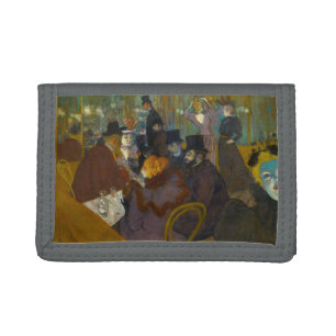 Toulouse-Lautrec - At the Rouge Tri-fold Wallet