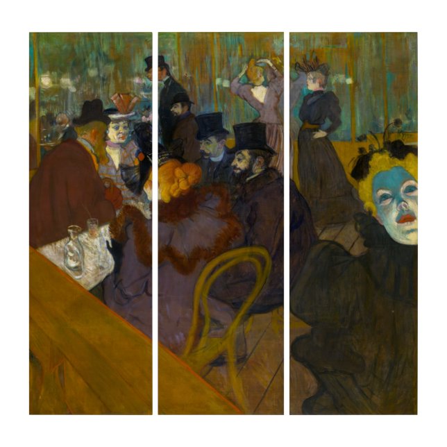 Toulouse-Lautrec - At the Rouge Triptych (Front)