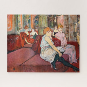 Toulouse-Lautrec - At the Salon, rue des Moulins Jigsaw Puzzle