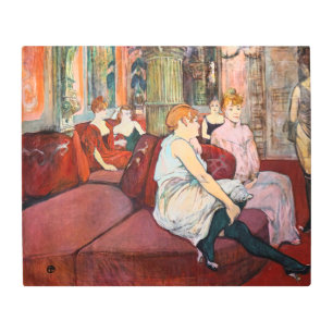 Toulouse-Lautrec - At the Salon, rue des Moulins Metal Print