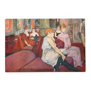 Toulouse-Lautrec - At the Salon, rue des Moulins Placemat