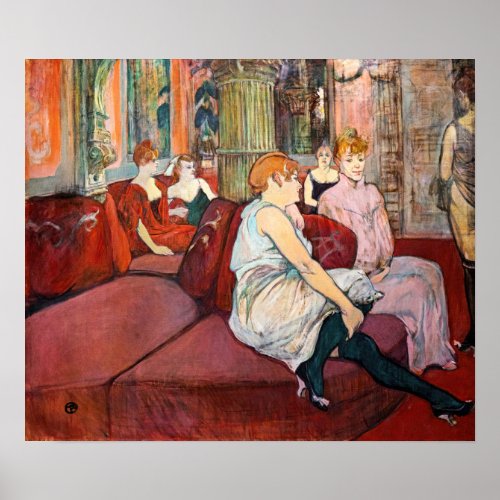 Toulouse_Lautrec _ At the Salon rue des Moulins Poster