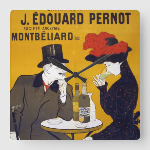 Toulouse- Lautrec Cafe Scene Kitchen Clock