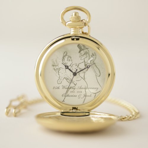 Toulouse Lautrec _ Dancing couple  Anniversary Pocket Watch