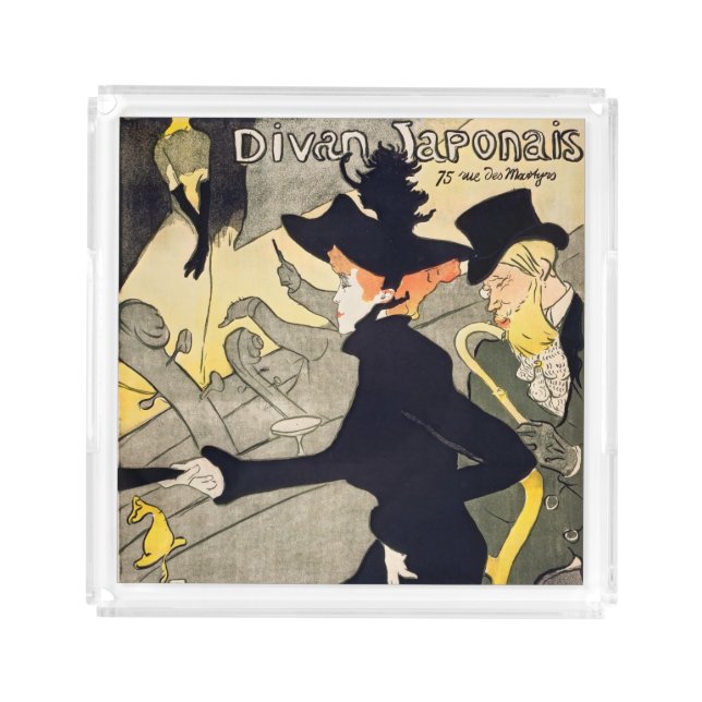 Toulouse-Lautrec - Divan Japonais Acrylic Tray (Front)