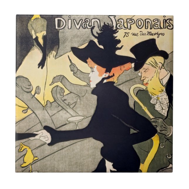Toulouse-Lautrec - Divan Japonais Ceramic Tile (Front)