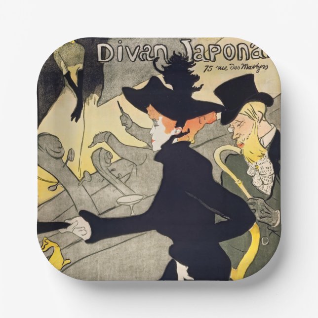 Toulouse-Lautrec - Divan Japonais Paper Plates (Front)