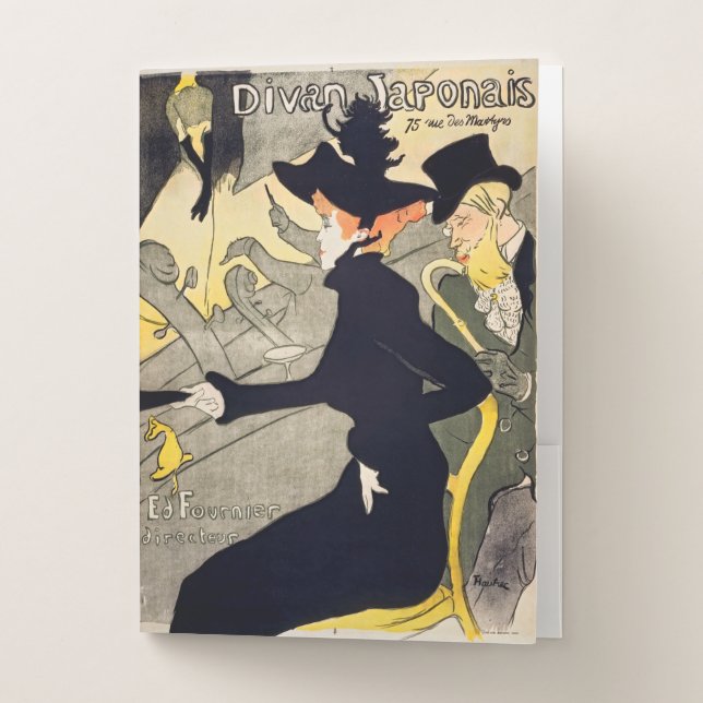 Toulouse-Lautrec - Divan Japonais Pocket Folder (Front)