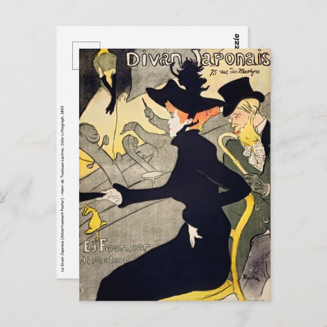 Toulouse-Lautrec - Divan Japonais Postcard (Front/Back)