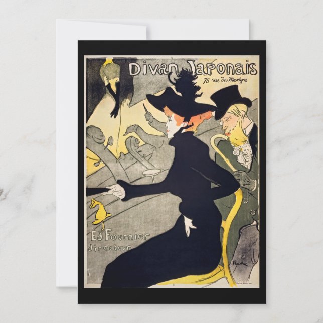 Toulouse-Lautrec - Divan Japonais Thank You Card (Front)
