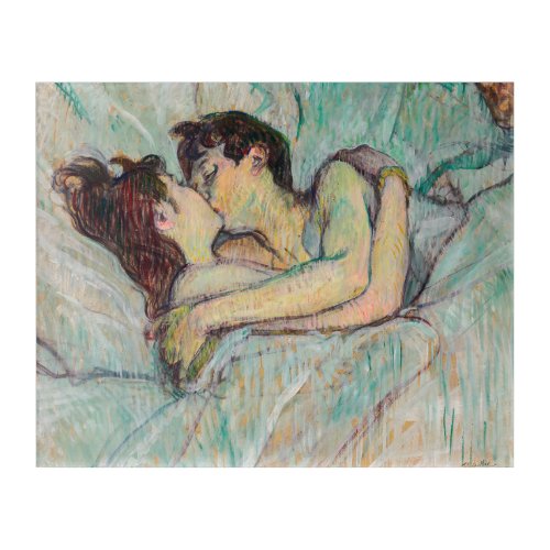 Toulouse_Lautrec _ In Bed The Kiss Acrylic Print