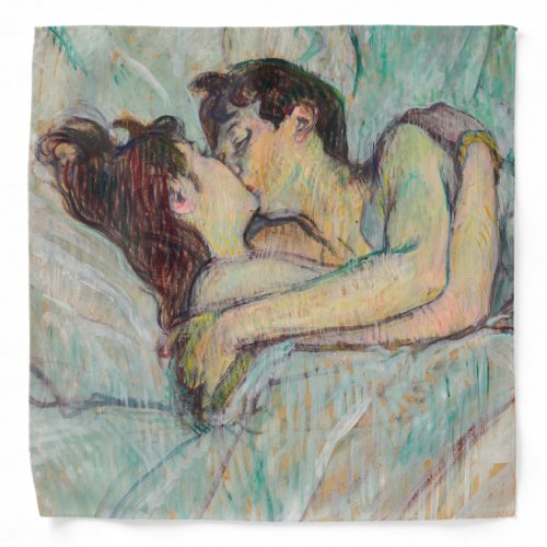 Toulouse_Lautrec _ In Bed The Kiss Bandana