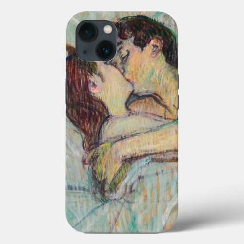Toulouse_Lautrec _ In Bed The Kiss iPhone 13 Case