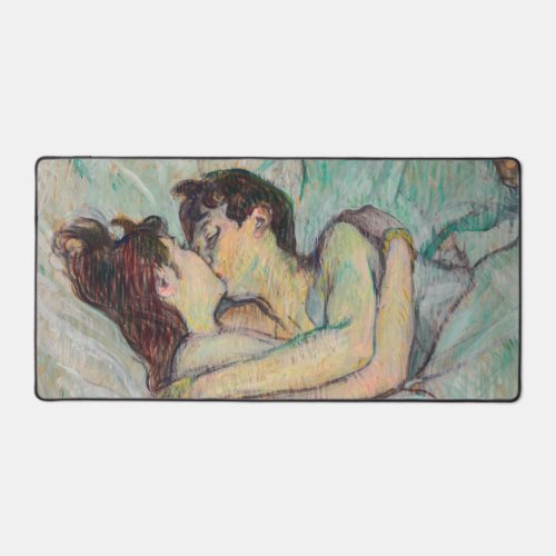 Toulouse_Lautrec _ In Bed The Kiss Desk Mat