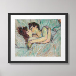 Toulouse-Lautrec - In Bed, The Kiss Framed Art