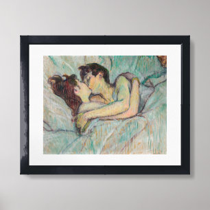 Toulouse-Lautrec - In Bed, The Kiss Framed Art