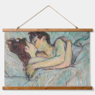 Toulouse-Lautrec - In Bed, The Kiss Hanging Tapestry