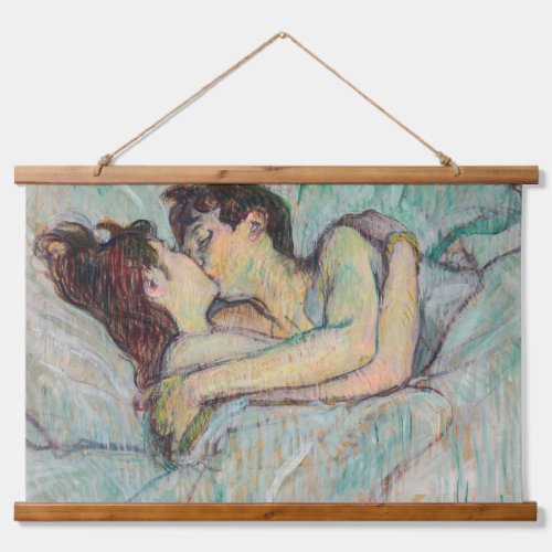 Toulouse_Lautrec _ In Bed The Kiss Hanging Tapestry