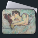 Toulouse-Lautrec - In Bed, The Kiss Laptop Sleeve<br><div class="desc">In Bed,  The Kiss / Au lit : Le baiser - Henri de Toulouse-Lautrec,  Oil on Cardboard,  1892</div>