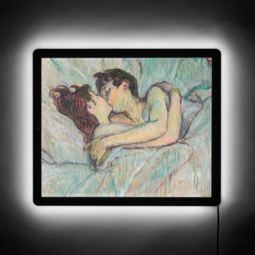 Toulouse_Lautrec _ In Bed The Kiss LED Sign