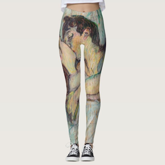 Toulouse-Lautrec - In Bed, The Kiss Leggings (Front)