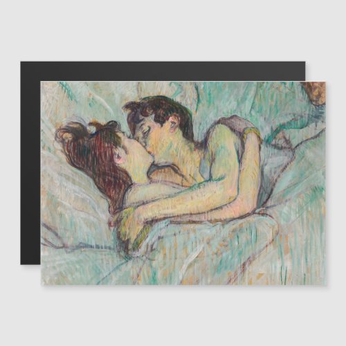 Toulouse_Lautrec _ In Bed The Kiss Magnetic Card