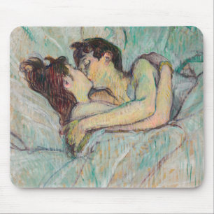 Toulouse-Lautrec - In Bed, The Kiss Mouse Pad