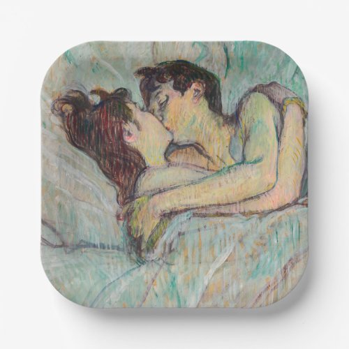 Toulouse_Lautrec _ In Bed The Kiss Paper Plates